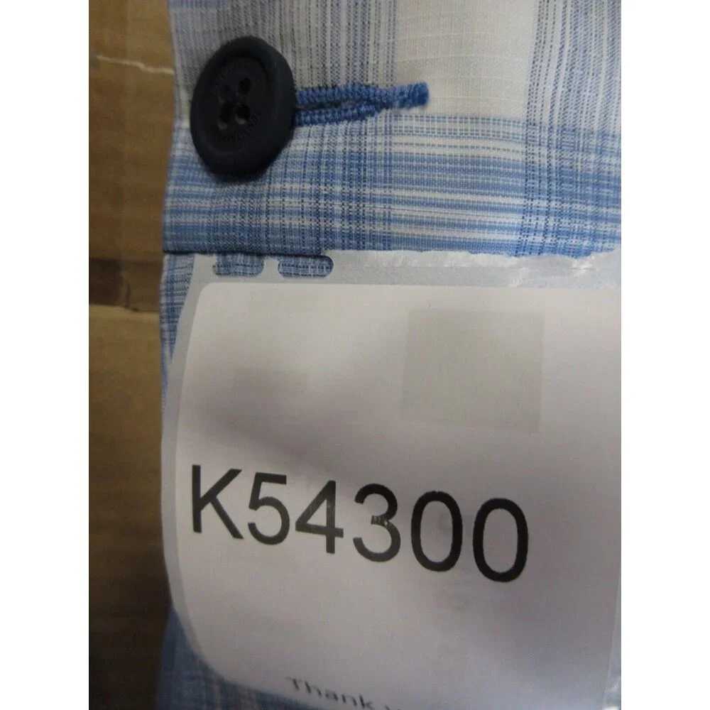 Tommy Bahama Shorts 42 Chino Golf Performance Plaid Stretch Marlin